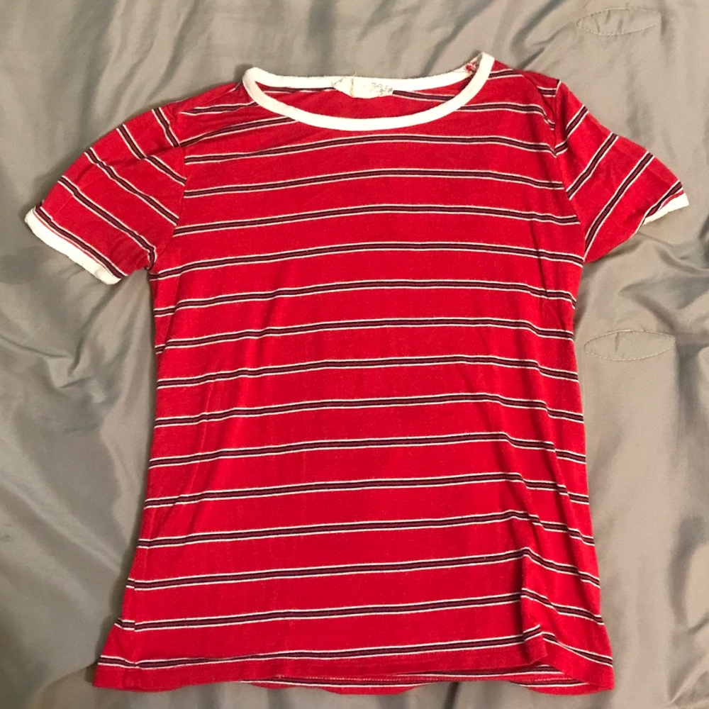 Red striped t-shirt!